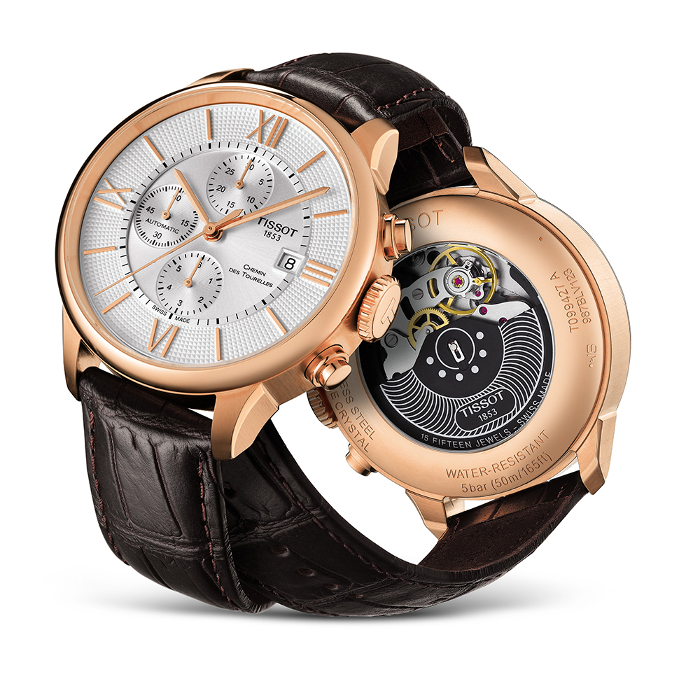 Tissot T099.427.36.038.00 zegarek męski Chemin des Tourelles - miniatura 2