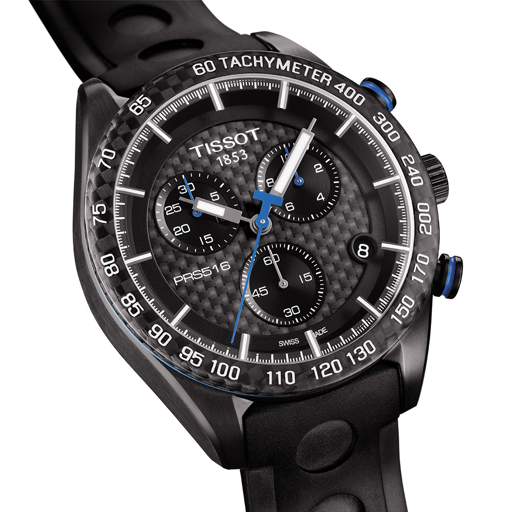 zegarek Tissot T100.417.37.201.00 PRS 516 CHRONOGRAPH męski z tachometr PRS 516 - miniatura 3