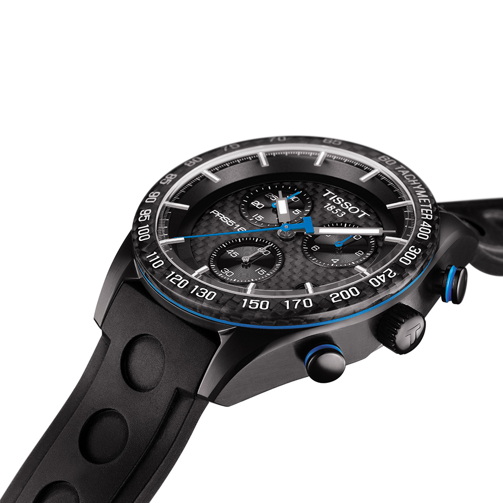 zegarek Tissot T100.417.37.201.00 czarny PRS 516 - miniatura 4