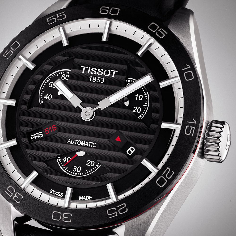 zegarek Tissot T100.428.16.051.00 srebrny PRS 516 - miniatura 4