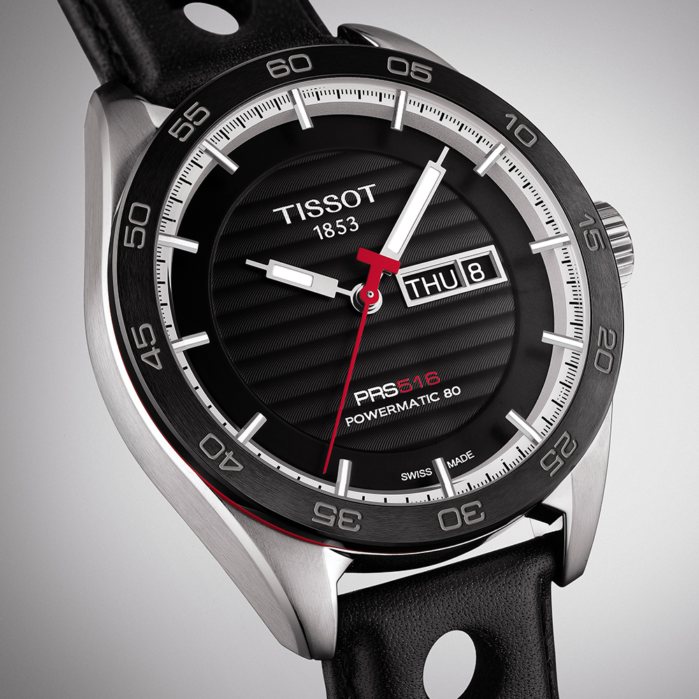 zegarek Tissot T100.430.16.051.00 czarny PRS 516