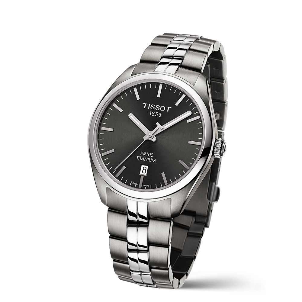 Tissot T101.410.44.061.00 zegarek męski PR 100 - miniatura 6