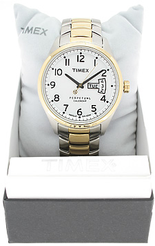 Timex T2M458 męski zegarek Perpetual Calendar bransoleta