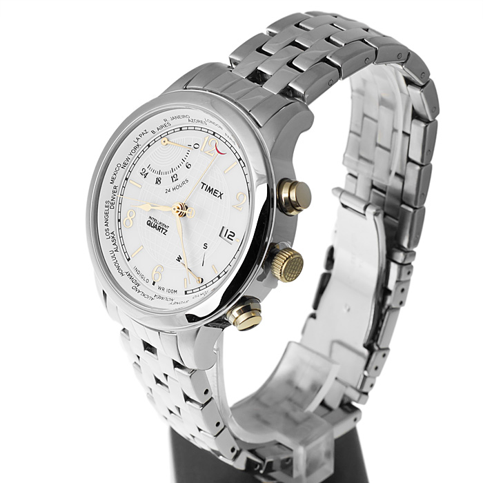 Timex T2N613 męski zegarek Intelligent Quartz bransoleta - miniatura 3