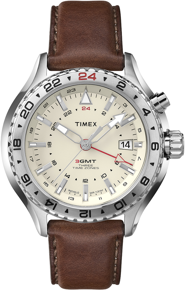Timex Intelligent Quartz 3-GMT T2P426