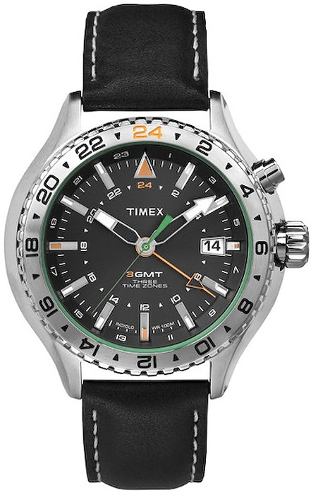 Timex Timex 3-GMT with Intelligent Quartz Technology T2P452