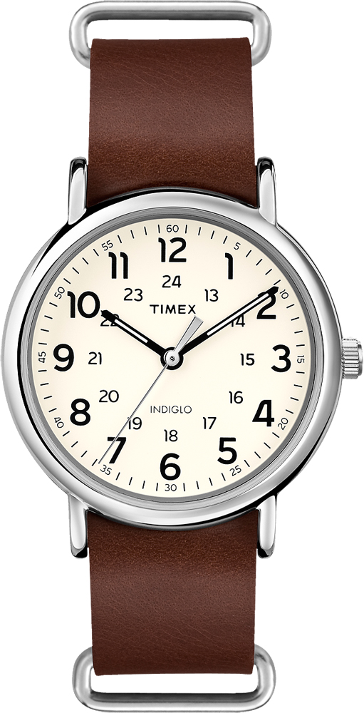 Timex Weekender Classic Leather Oversized T2P495