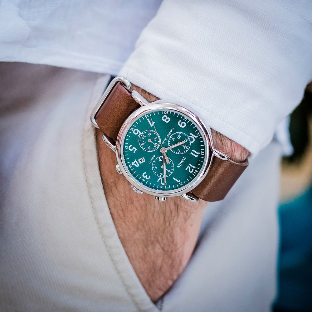 Timex TW2P97400 Weekender Chrono Oversized zegarek męski fashion/modowy mineralne