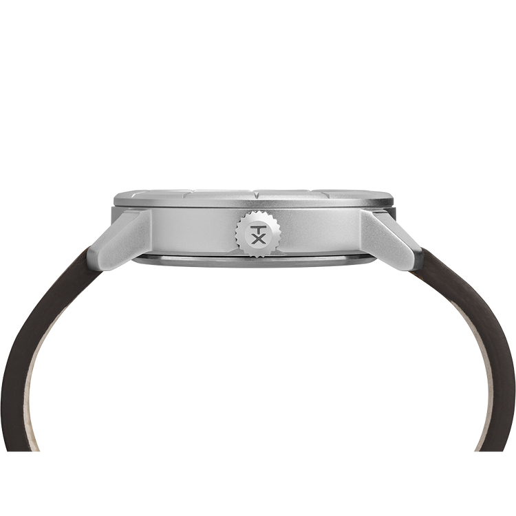 Timex TW2R64200 zegarek srebrny klasyczny Easy Reader pasek