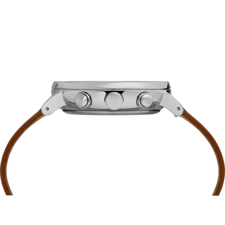 Timex TW2R79900 zegarek srebrny klasyczny Fairfield pasek - miniatura 5