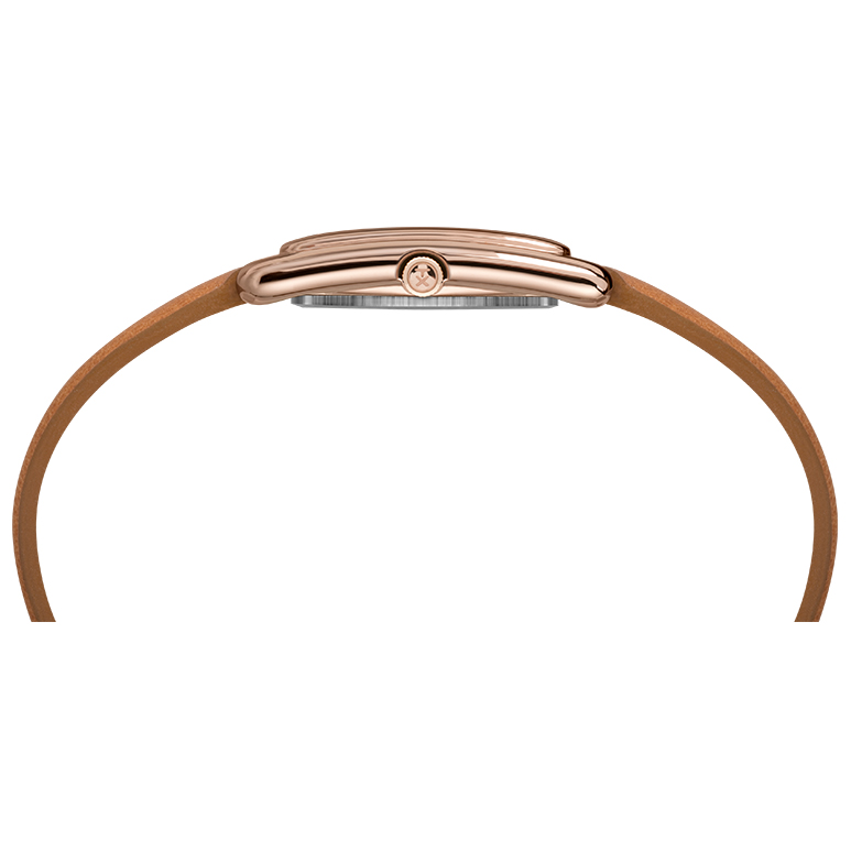 Timex TW2R89500 zegarek różowe złoto klasyczny Meriden pasek - miniatura 5