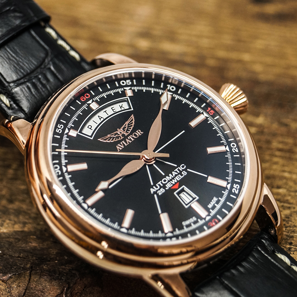 zegarek Aviator V.3.20.2.146.4-PL różowe złoto Douglas