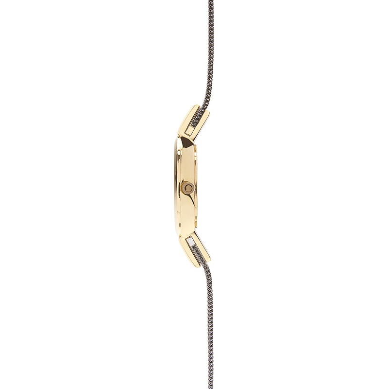 Obaku Denmark V129LGIMC1 zegarek żółty fashion/modowy Slim bransoleta - miniatura 5