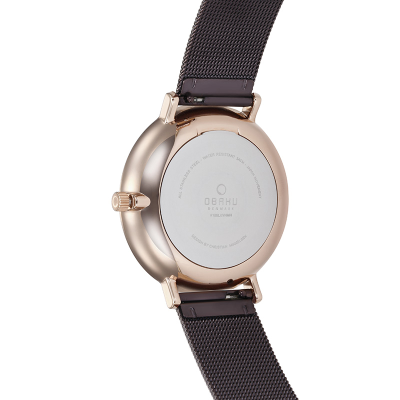 Obaku Denmark V186LXVNMN Slim fashion/modowy zegarek złoty - miniatura 6
