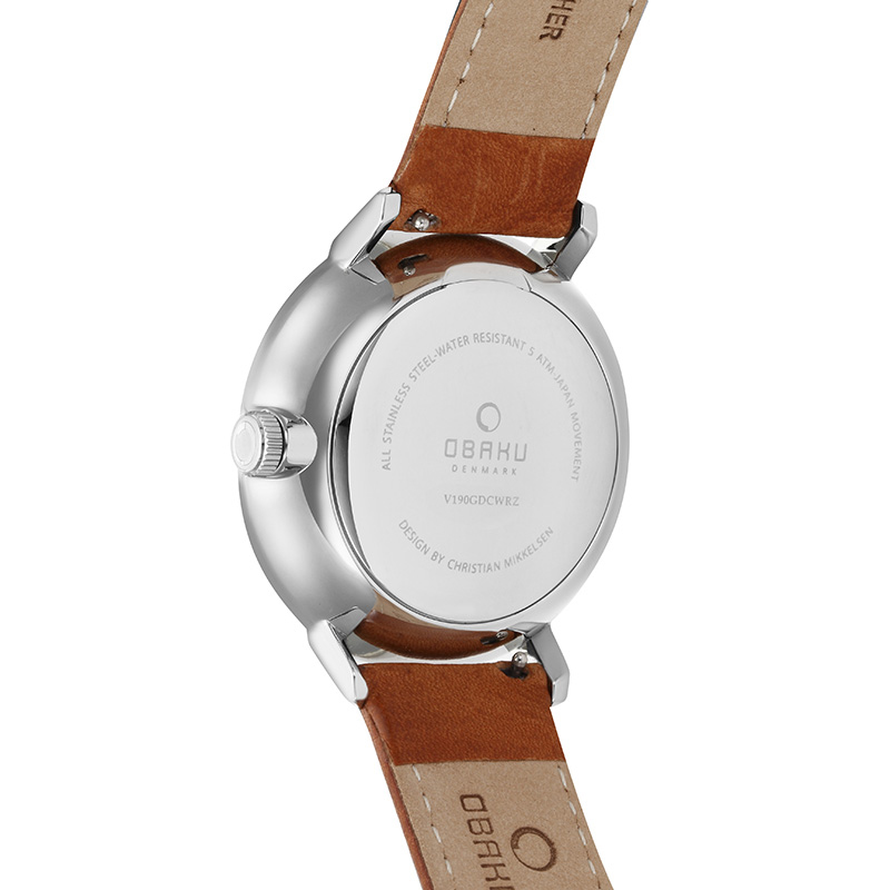Obaku Denmark V190GDCWRZ męski zegarek Slim pasek - miniatura 7