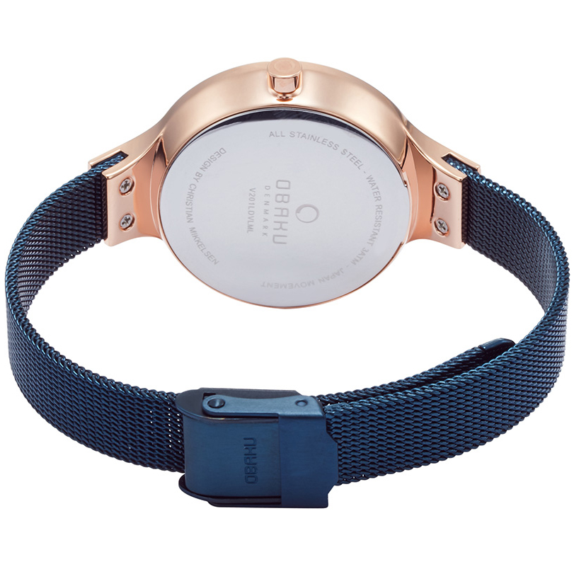 Obaku Denmark V201LDVLML zegarek damski fashion/modowy Slim bransoleta - miniatura 7