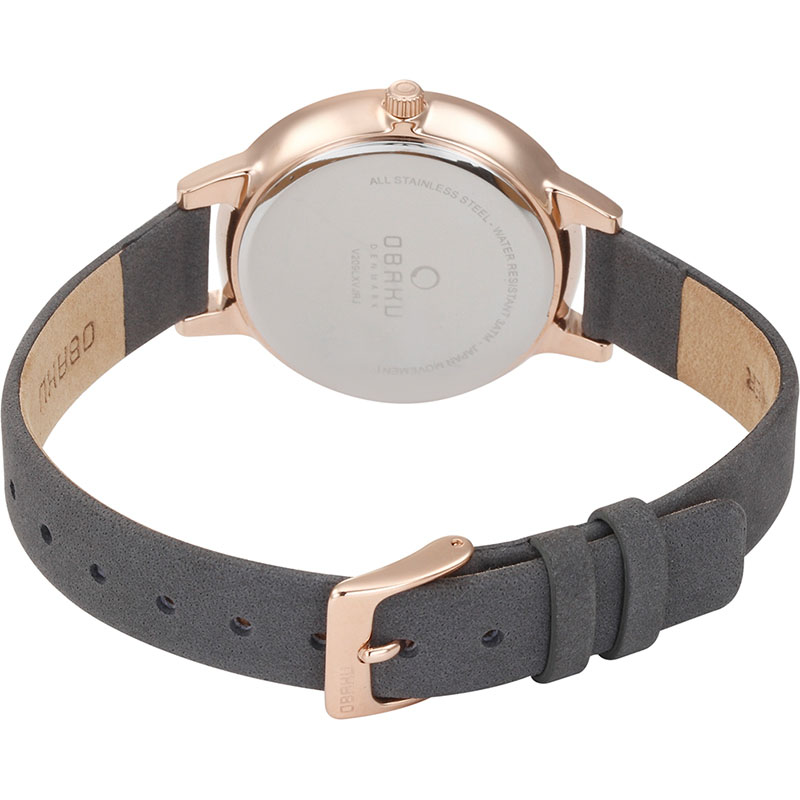 Obaku Denmark V209LXVJRJ zegarek damski klasyczny Slim pasek - miniatura 7
