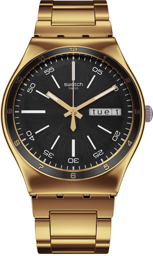 Swatch Charcoal Medal Yellow YGG705G