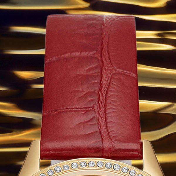 Zawsze modny pasek ze skóry naturalnej dla zegarka Michael Kors MK2756