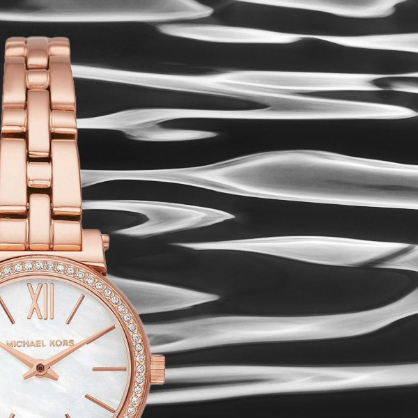 Stylowa tarcza w amerykańskim stylu wielkiego miasta dla zegarka Michael Kors MK3834