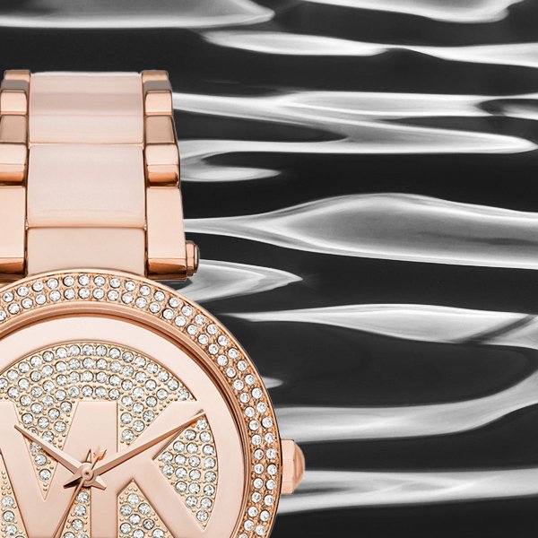Stylowa tarcza w amerykańskim stylu wielkiego miasta dla zegarka Michael Kors MK6176