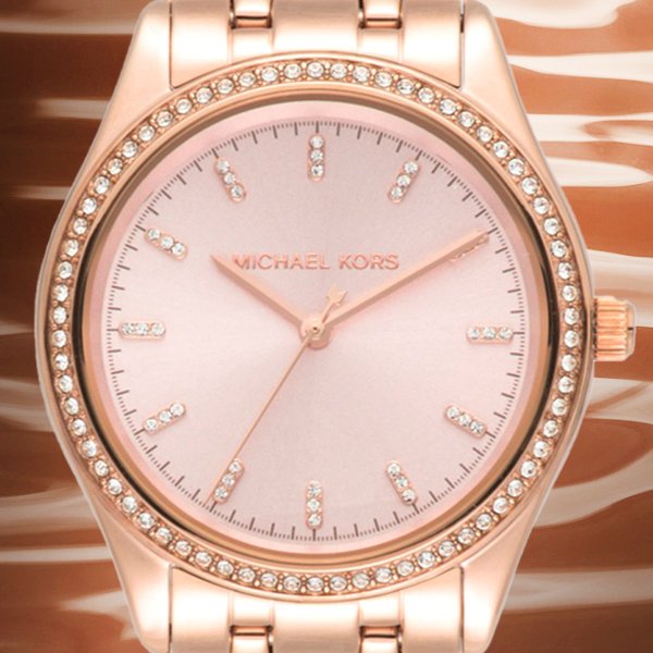 Stylowa tarcza w amerykańskim stylu wielkiego miasta dla zegarka Michael Kors MK6545