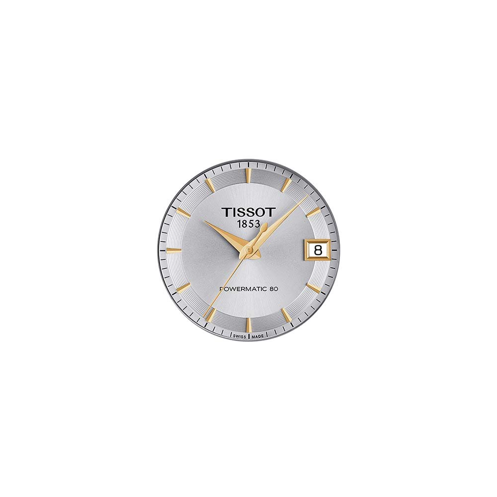 Czytelna tarcza zegarka Tissot Couturier Powermatic 80 Lady dla zegarka Tissot T035.207.26.031.00
