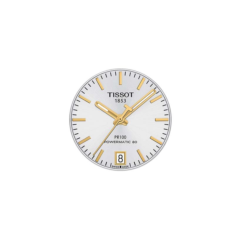 Czytelna tarcza dla zegarka Tissot T101.207.22.031.00