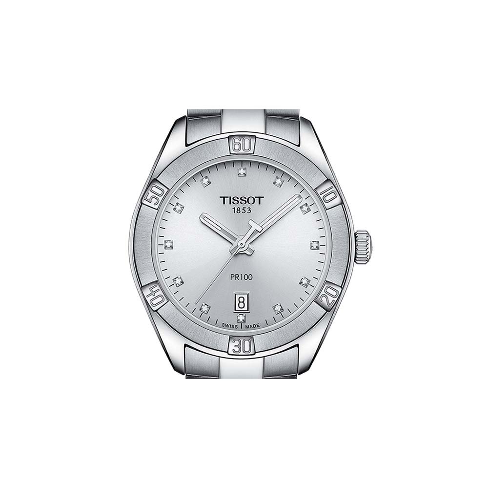 Czytelna tarcza dla zegarka Tissot T101.910.11.036.00