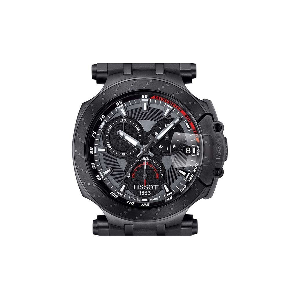 Detale inspirowane wyścigami dla zegarka Tissot T115.417.37.061.04