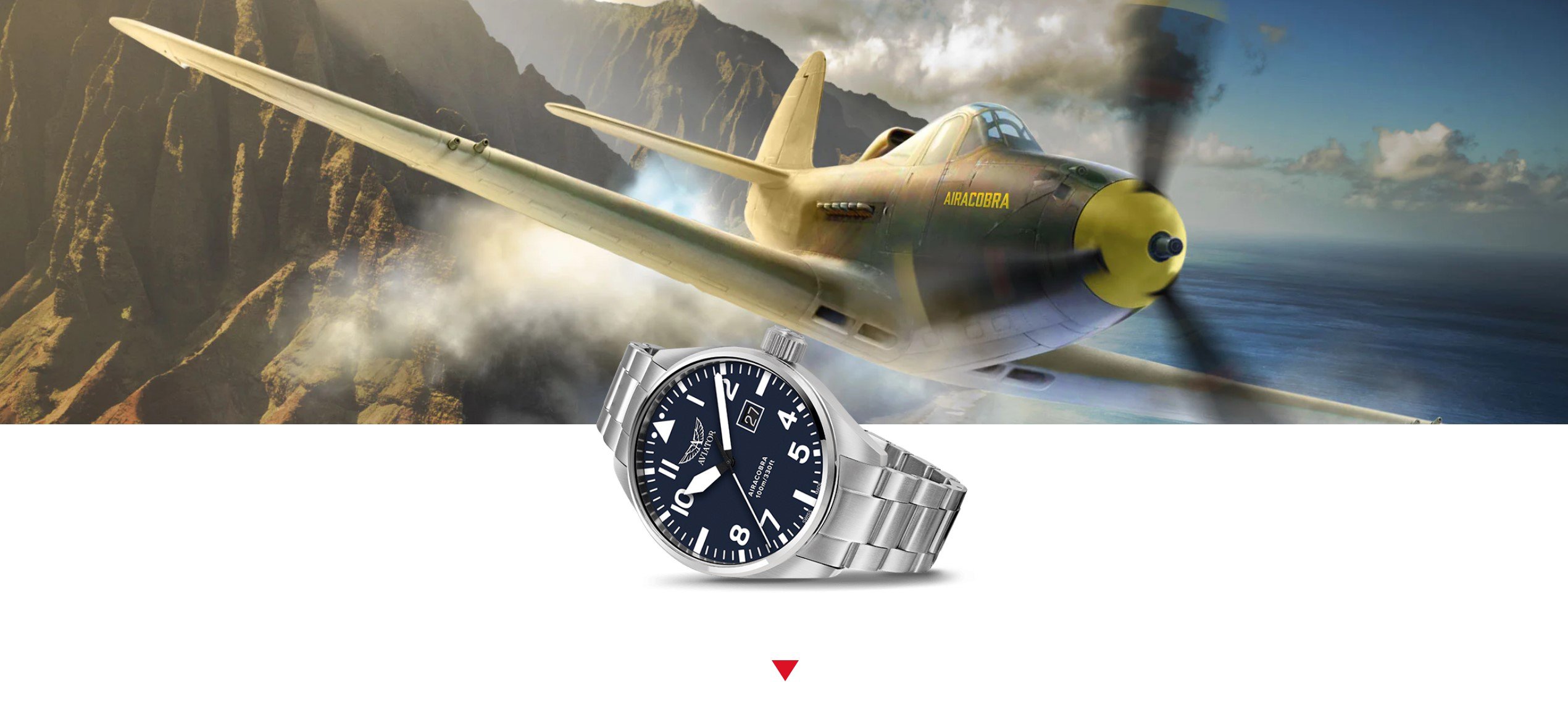 Zegarek Aviator Airacobra V.1.22.0.149.5 w stylowym designie, idealny dla miłośników lotnictwa.