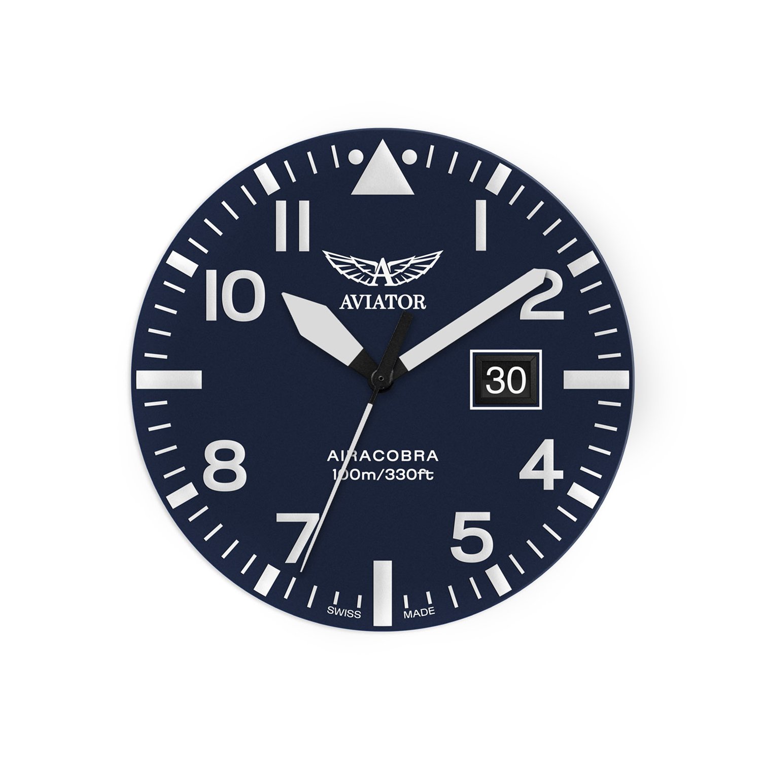 Wysoka czytelność zegarka AIRACOBRA P42 BIG DATE dla zegarka Aviator V.1.22.0.149.5