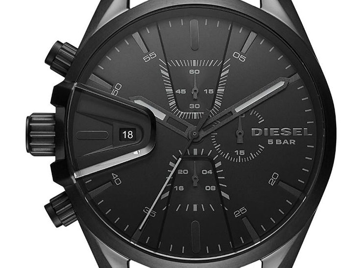 Zegarek Diesel MS9 Chrono DZ4537 z datownikiem i chronografem, idealny na co dzień i do sportu.