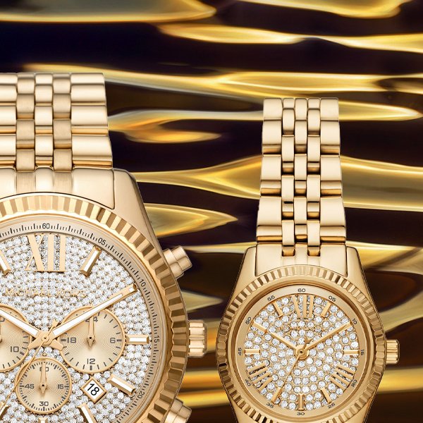 Stylowa tarcza w amerykańskim stylu wielkiego miasta dla zegarka Michael Kors MK1047