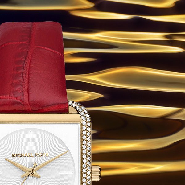 Stylowa tarcza w amerykańskim stylu wielkiego miasta dla zegarka Michael Kors MK2623