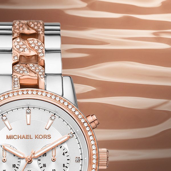 Dynamika zaczerpnięta ze sportowego stylu dla zegarka Michael Kors MK6938