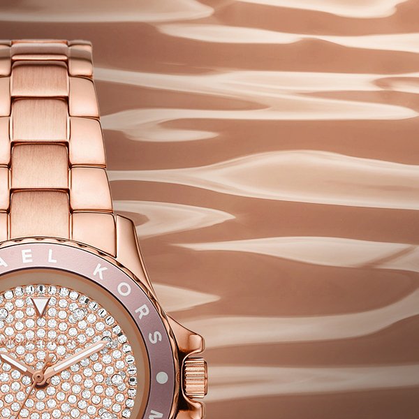 Stylowa tarcza w amerykańskim stylu wielkiego miasta dla zegarka Michael Kors MK6956