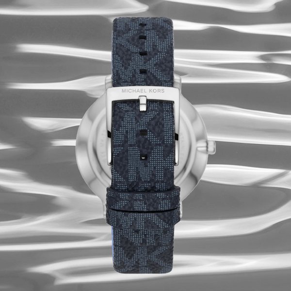 Zawsze modny pasek ze skóry naturalnej dla zegarka Michael Kors MK7244