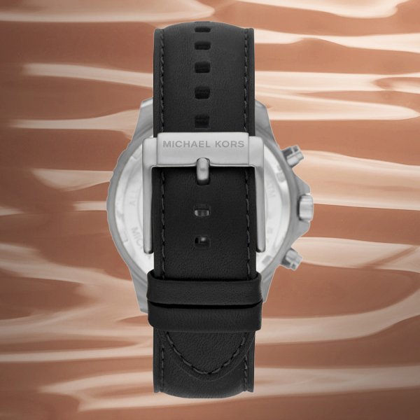 Zawsze modny pasek ze skóry naturalnej dla zegarka Michael Kors MK8905