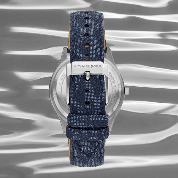 Zawsze modny pasek ze skóry naturalnej dla zegarka Michael Kors MK8907