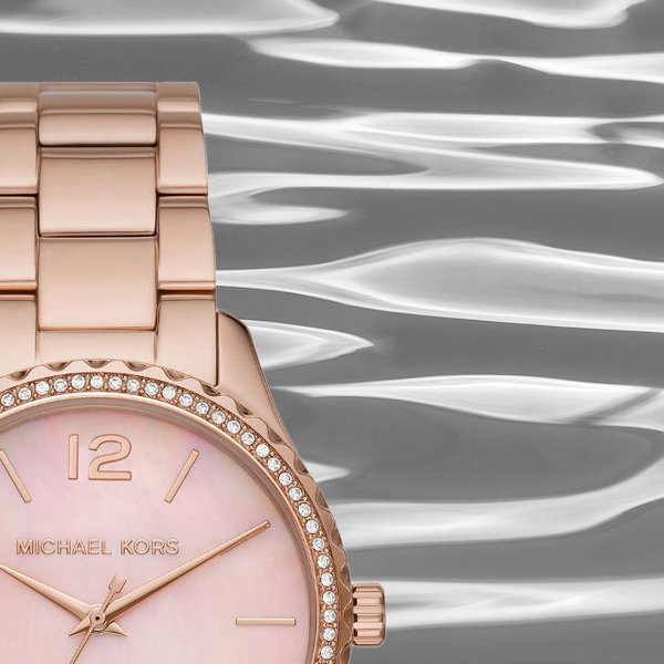 Stylowa tarcza w amerykańskim stylu wielkiego miasta dla zegarka Michael Kors MK6848