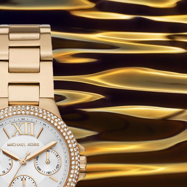 Dynamika zaczerpnięta ze sportowego stylu dla zegarka Michael Kors MK6844