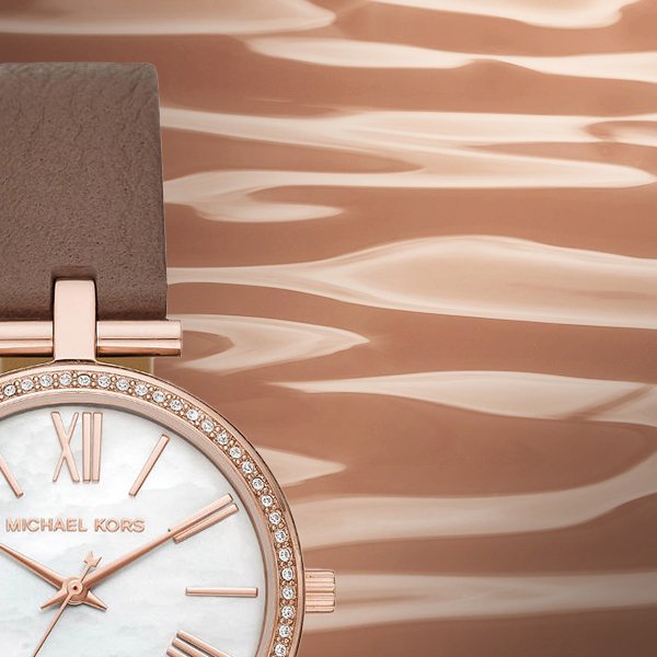 Stylowa tarcza w amerykańskim stylu wielkiego miasta dla zegarka Michael Kors MK2832