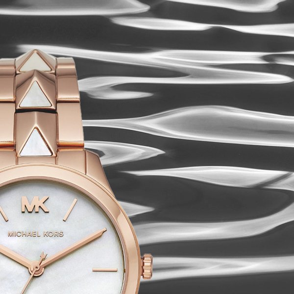 Stylowa tarcza w amerykańskim stylu wielkiego miasta dla zegarka Michael Kors MK6671