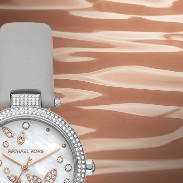 Stylowa tarcza w amerykańskim stylu wielkiego miasta dla zegarka Michael Kors MK6807