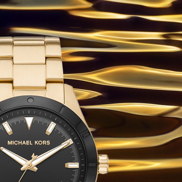 Stylowa tarcza w amerykańskim stylu wielkiego miasta dla zegarka Michael Kors MK8816