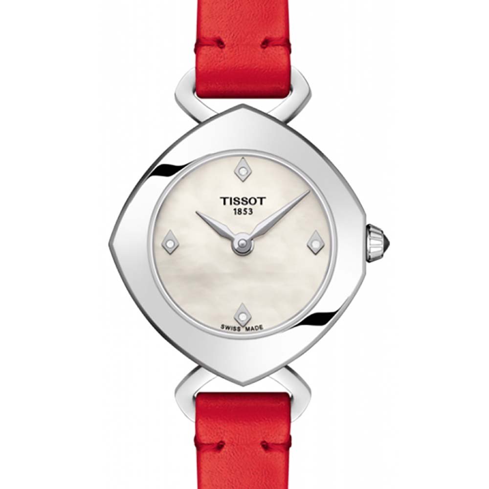 Perłowa tarcza z diamentami dla zegarka Tissot T113.109.16.116.00