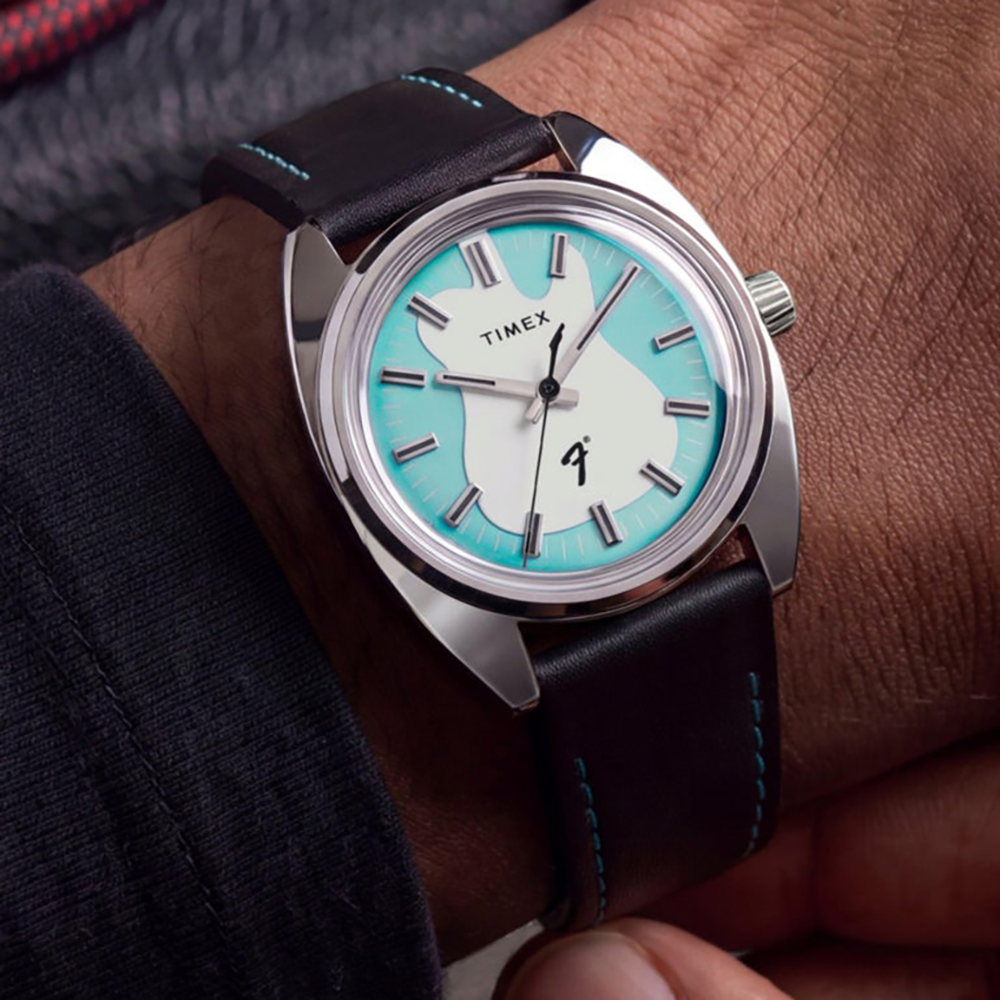  Zegarek Timex x Fender TWG068900 z niebieską tarczą