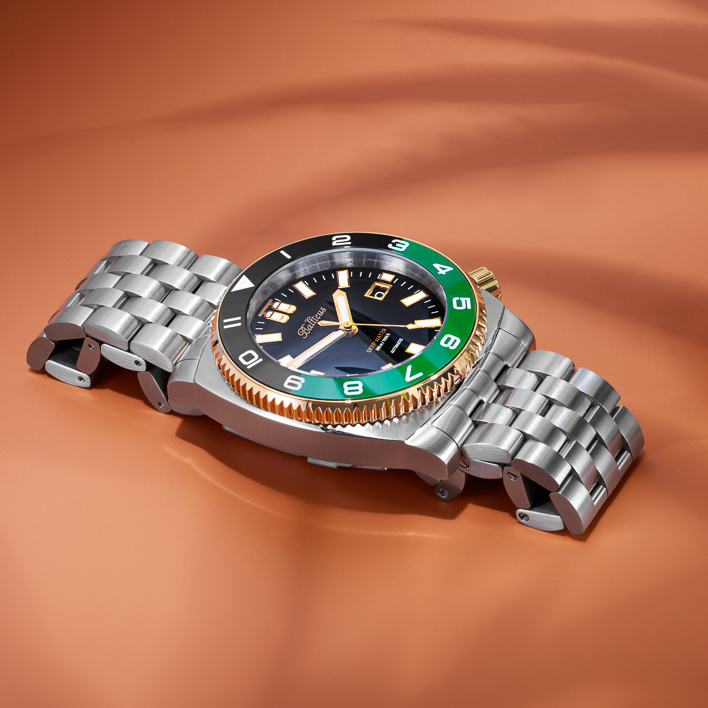Zegarek Balticus Deep Water BAL-DWRCBG czarno-zielony