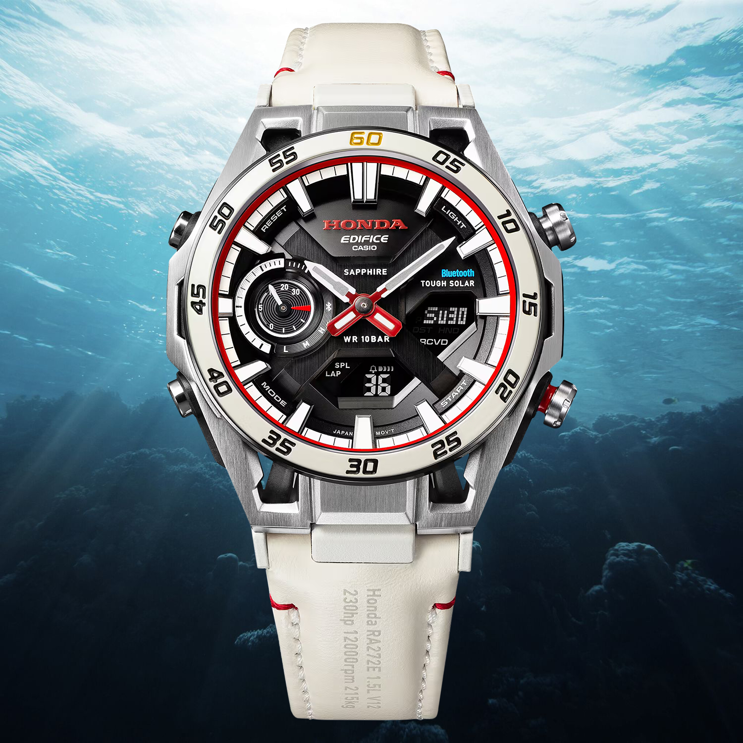 Casio Edifice x Honda Limited Edition ECB-2300HR-1AER wodoszczelny do 100 metrów